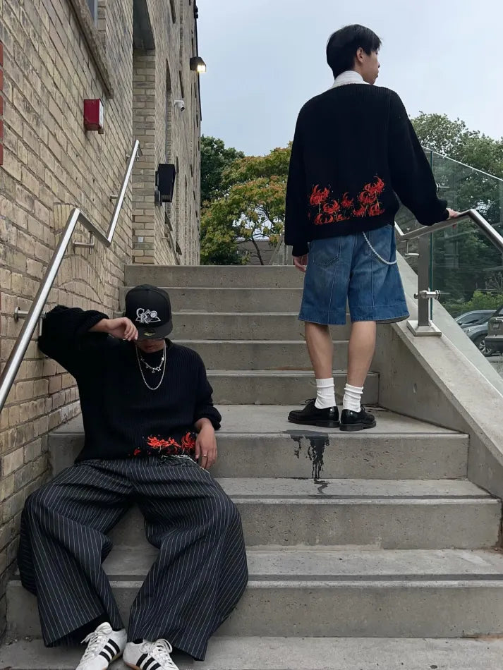 Tokyo Ghoul Spider Lily Knit Sweater