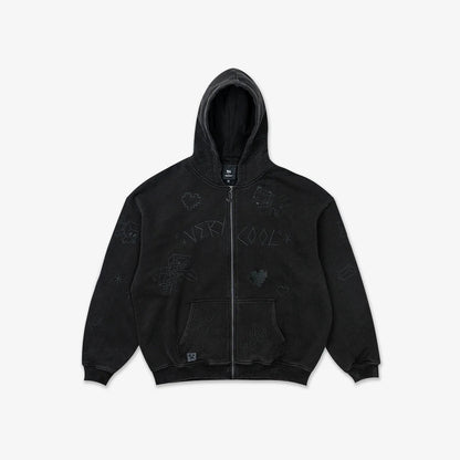 Sketch Unisex Zip Up Hoodie