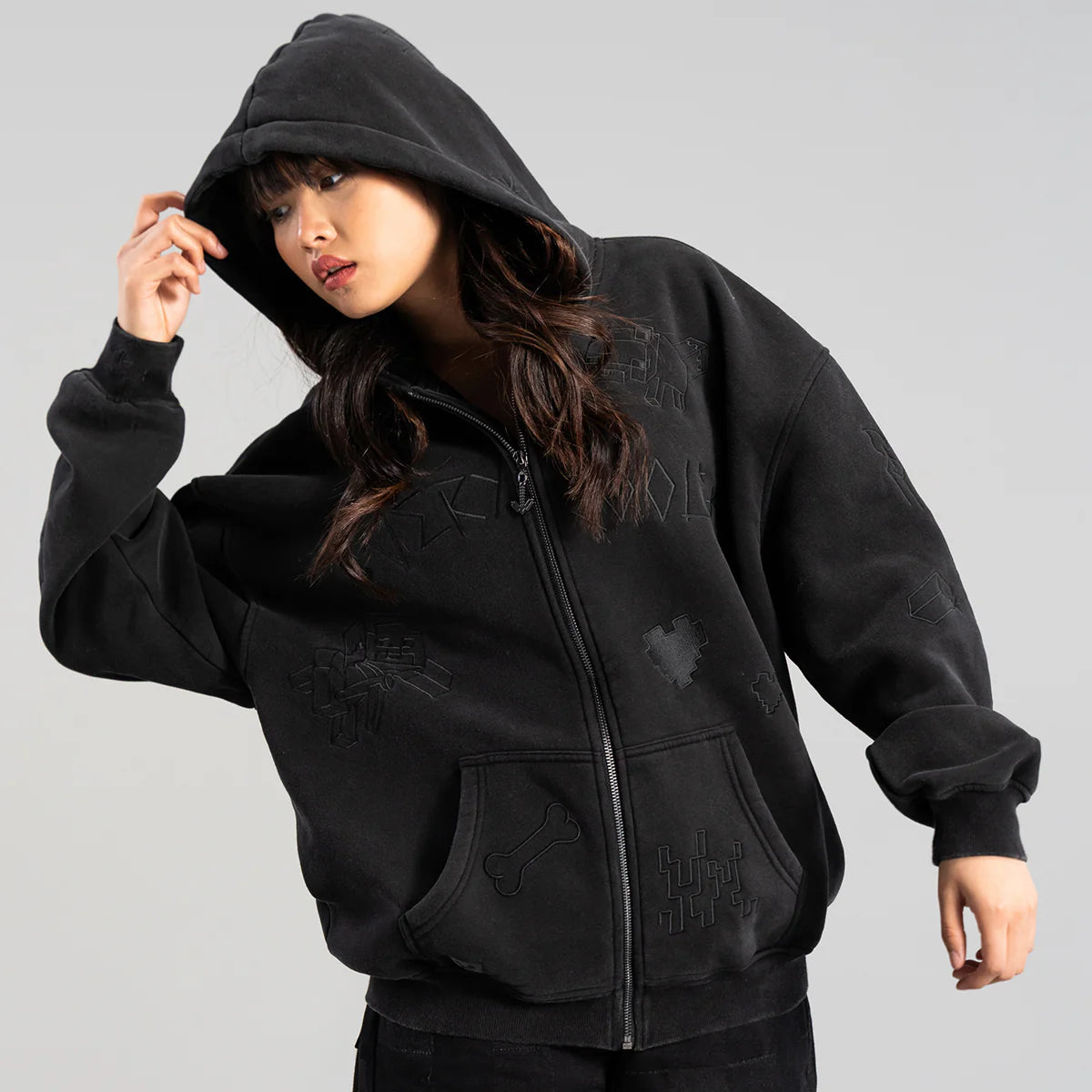 Sketch Unisex Zip Up Hoodie